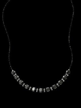 Kendra Scott Tammy Gunmetal Necklace in Black Onyx